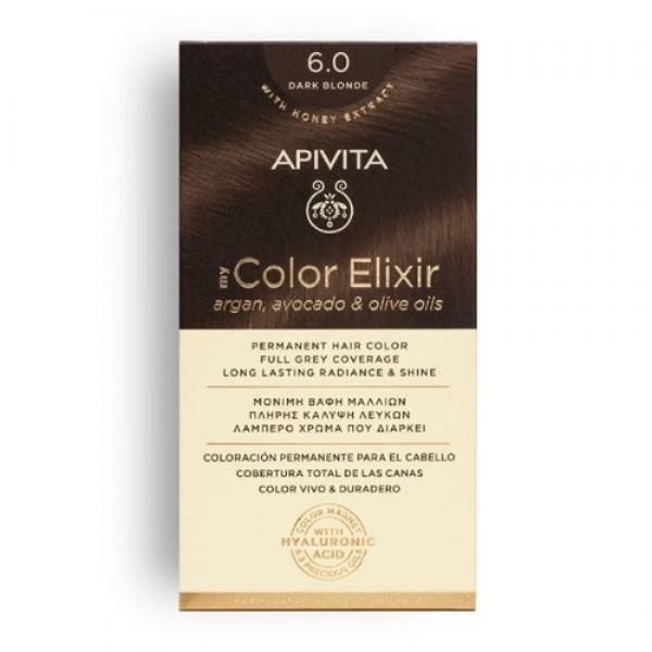 Apivita My Color Elixir Kit Βαφή Μαλλιών No 6.0 Ξανθό Σκούρο Apivita My Color Elixir Kit Βαφή Μαλλιών No 6.0 Ξανθό Σκούρο